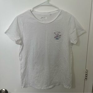 Guess | White Cotton Graphic T-Shirt | Size Small